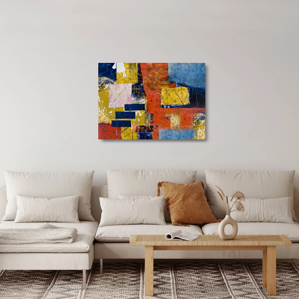 Obraz na szkle - Abstrakcja (70x50 cm)