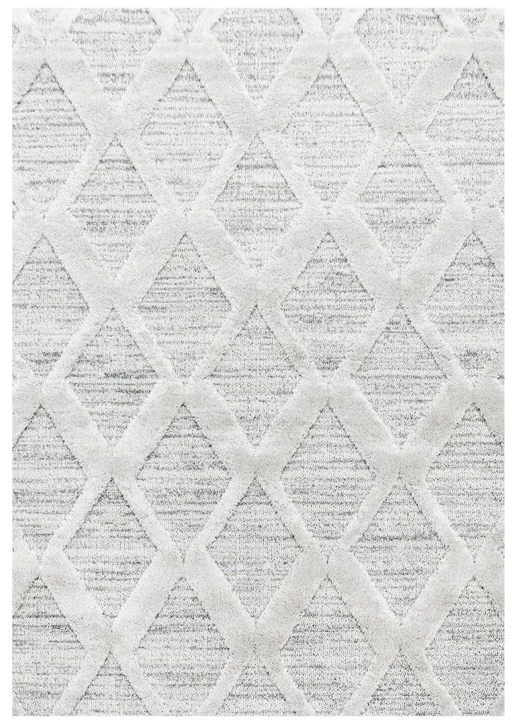 Dywan nowoczesny 3D La Casa romby kremowy 80 cm x 150 cm