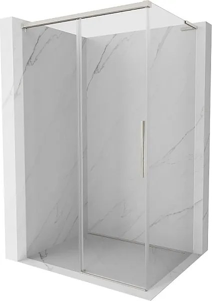 Mexen Rox L kabina prysznicowa rozsuwana 95 x 120 cm, transparent, nikiel szczotkowany - 8C2L-095-120-97-00