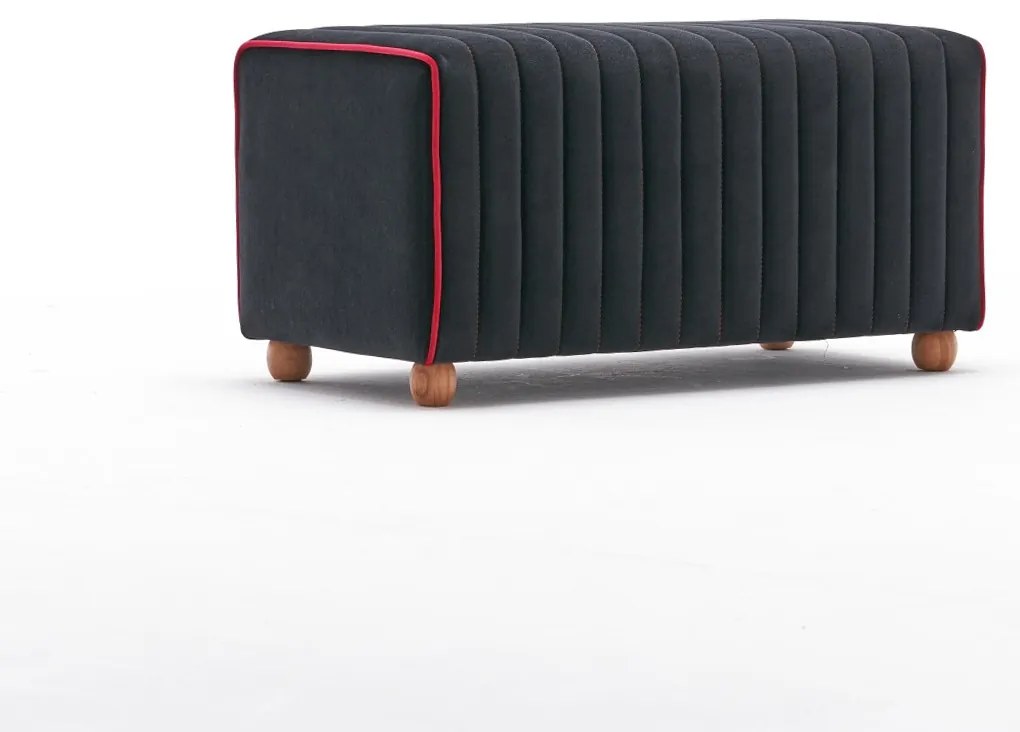 Stołek Mabel Pouf Czarny