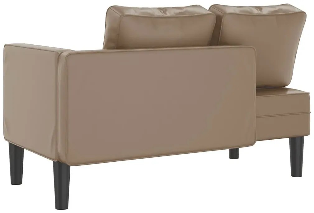 Leżanka do salonu z ekoskóry cappuccino W7-F10