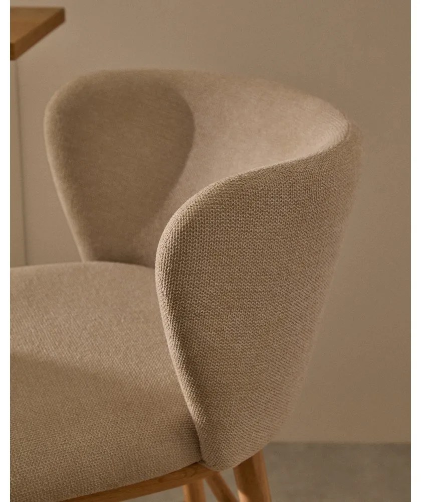 Beżowy hoker (wysokość siedziska 75,5 cm) Ciselia – Kave Home