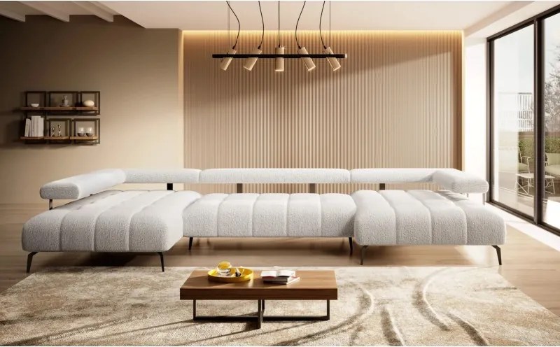 Narożnik MAGNETIC XL układ U z elektryczną regulacją siedziska WERSAL