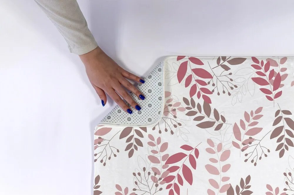 Dywanik do łazienki Dywanik do łazienki Liście wzór