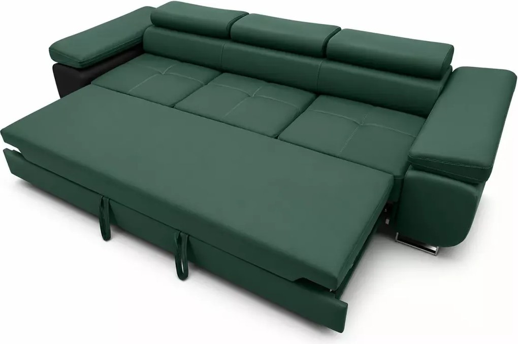Kanapa Stilo z funkcją spania – nowoczesna sofa tapicerowana tkaniną Kronos, komfortowe siedzisko, automat delfin