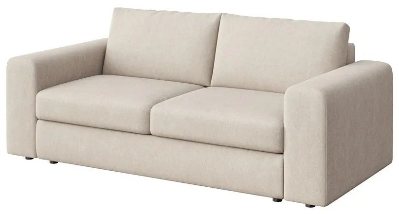 Beżowa aksamitna sofa 218 cm Baga – Rodier
