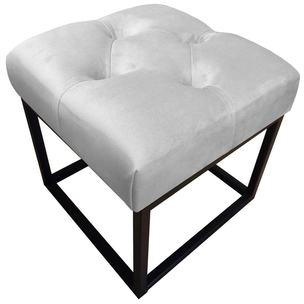 Pufa CHESTERFIELD LOFT ławka podnóżek metal MG39