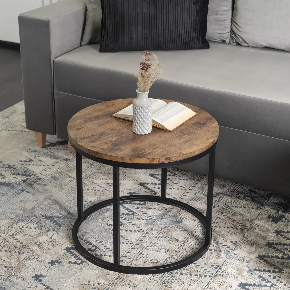 Stolik Kawowy TIM 53 cm Dąb Rustykalny Nowoczesny Loft