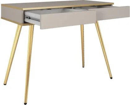 ORIANA Toaletka T 102 beżowa | nogi złote