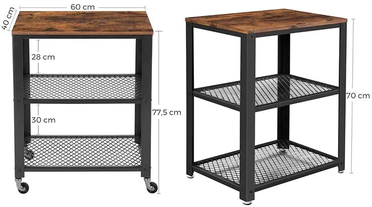 Industrialny barek na kółkach L1-L99