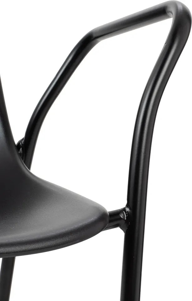 Krzesło z plastikowym siedziskiem Resol Arm z podłokietnikami
