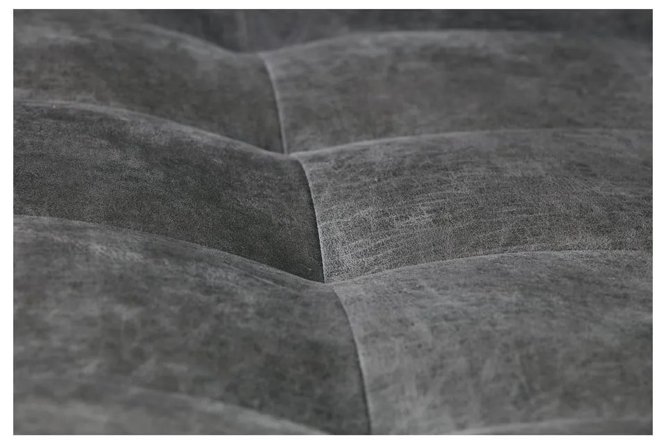 Czarna sofa ze skóry z recyklingu BePureHome Rodeo, 277 cm