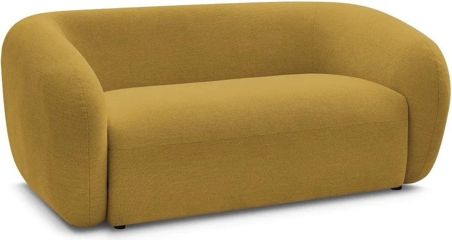 Żółta sofa z tkaniny szenilowej 160 cm Celine – Bobochic Paris