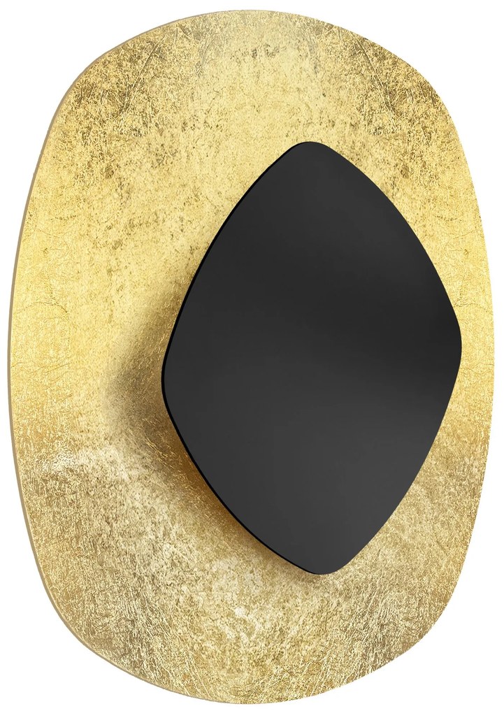 LAMPA ŚCIENNA KINKIET APP1270 CZARNA/ZŁOTA