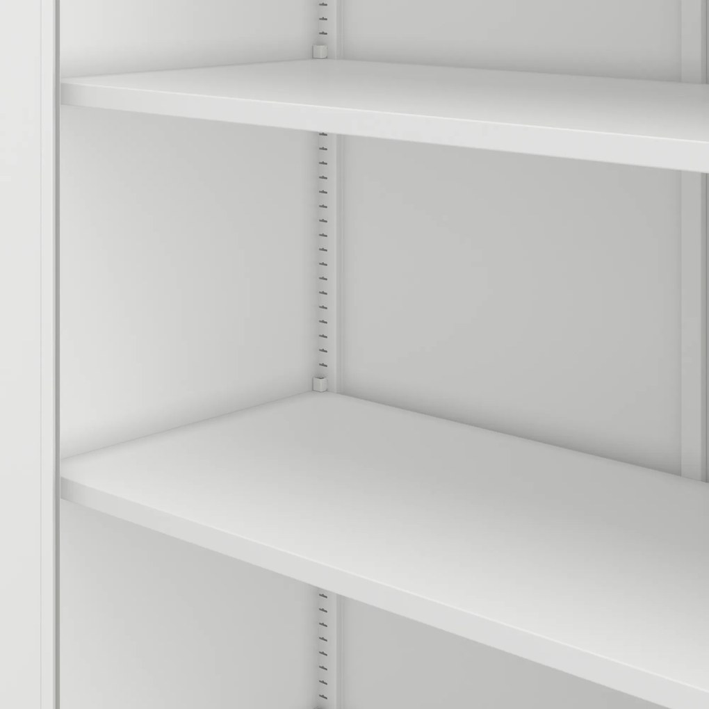 Szafa biurowa na dokumenty biała: JAN, 900 x 1850 x 400 mm