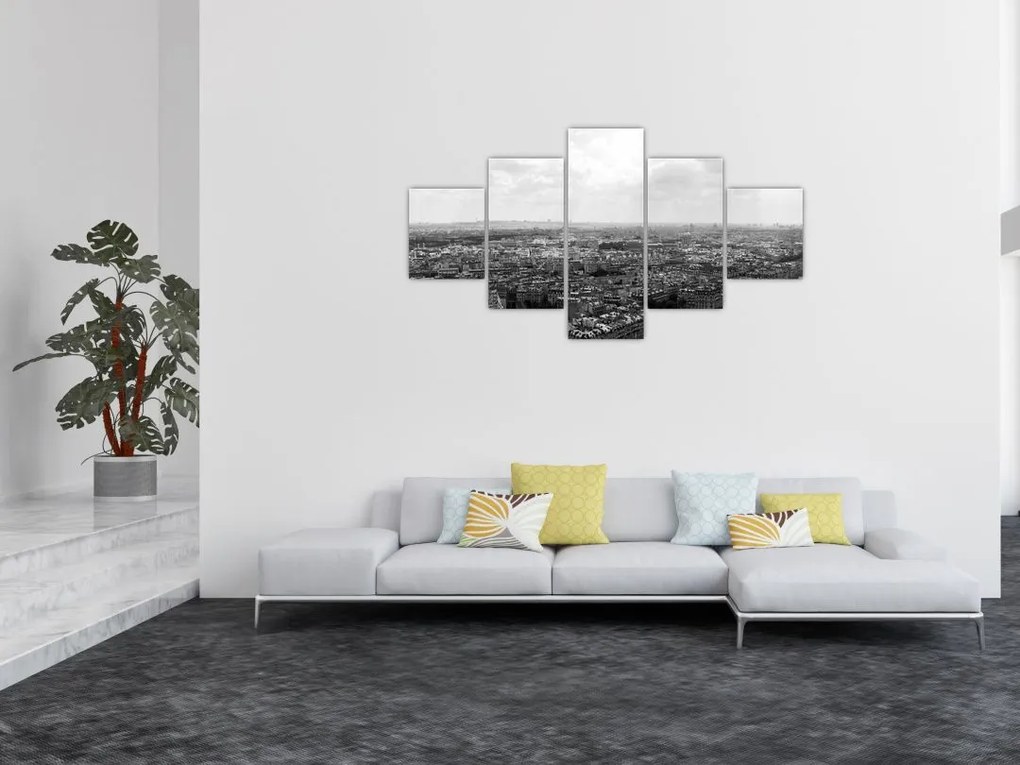 Obraz - Dachy domów w Paryżu (125x70 cm)