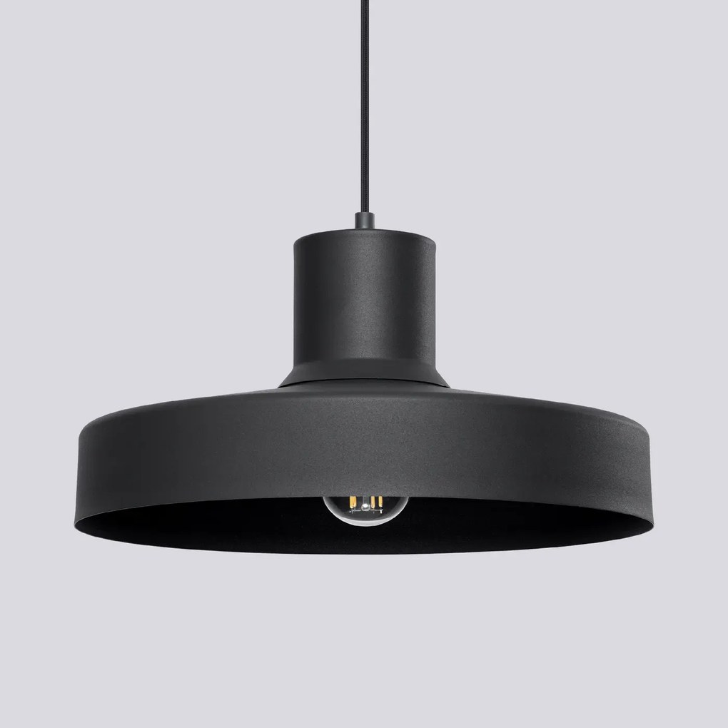 Lampa wisząca BILO czarna SOLLUX  LIGHTING