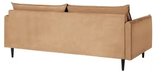 Brązowa aksamitna sofa 203 cm Juli – Ropez