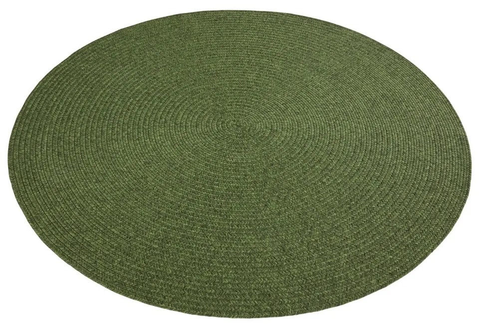 Zielony okrągły dywan odpowiedni na zewnątrz ø 150 cm – NORTHRUGS