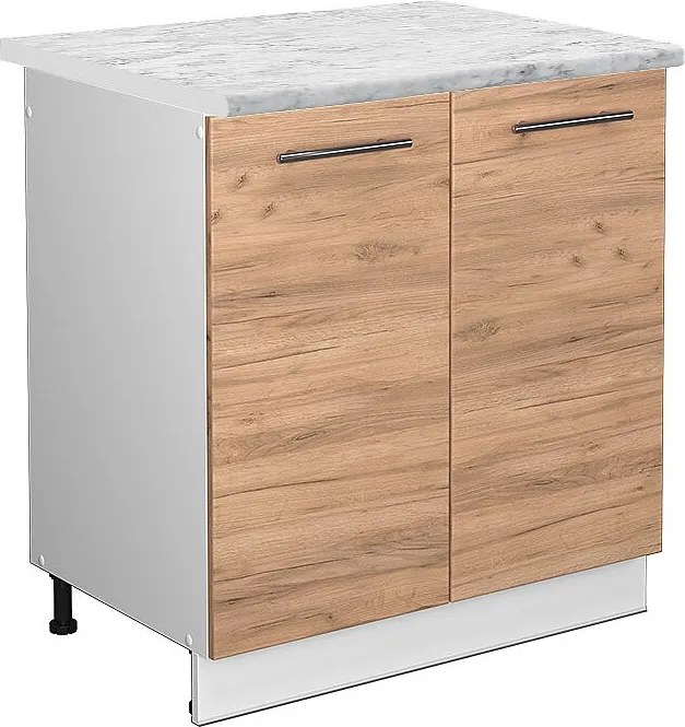 Szafka pod zlew złoty dąb energetyczny 80x60x82 fame-line