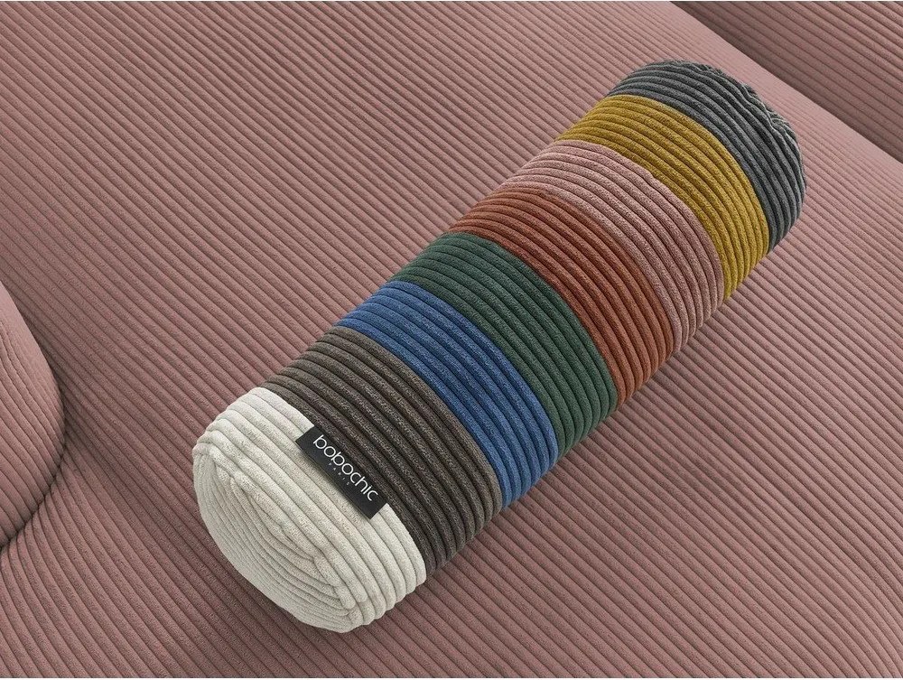 Różowa sztruksowa sofa 250 cm Belair – Bobochic Paris