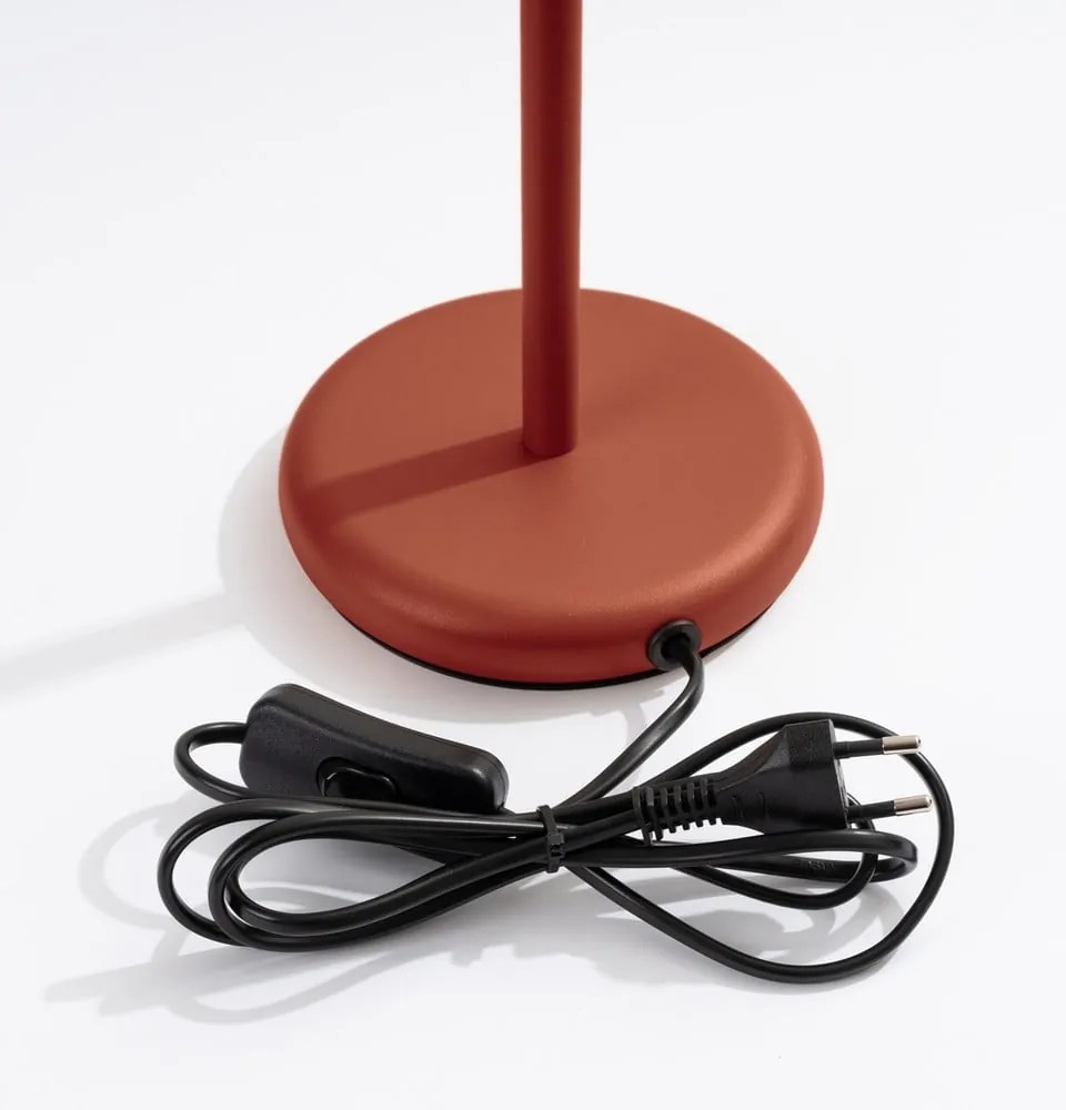 Ceglasta lampa stołowa (wysokość 43 cm) Gleam – Sollux