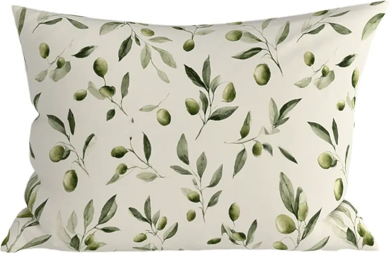 Poszewka na poduszkę z polibawełny OLIVE POLY 50x70 cm, zielona