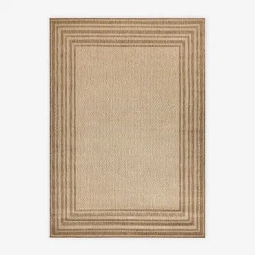 Prostokątny Dywanik Zewnętrzny Z Polipropylenu Deidra Kolory Naturalne & 230x160 Cm - Sklum