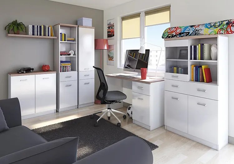 Białe biurko dziecięce, dla 6 latka E9-S36