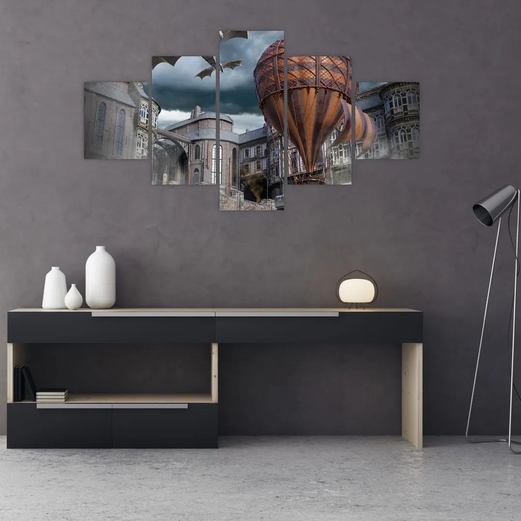 Obraz - Surrealistyczny krajobraz (125x70 cm)