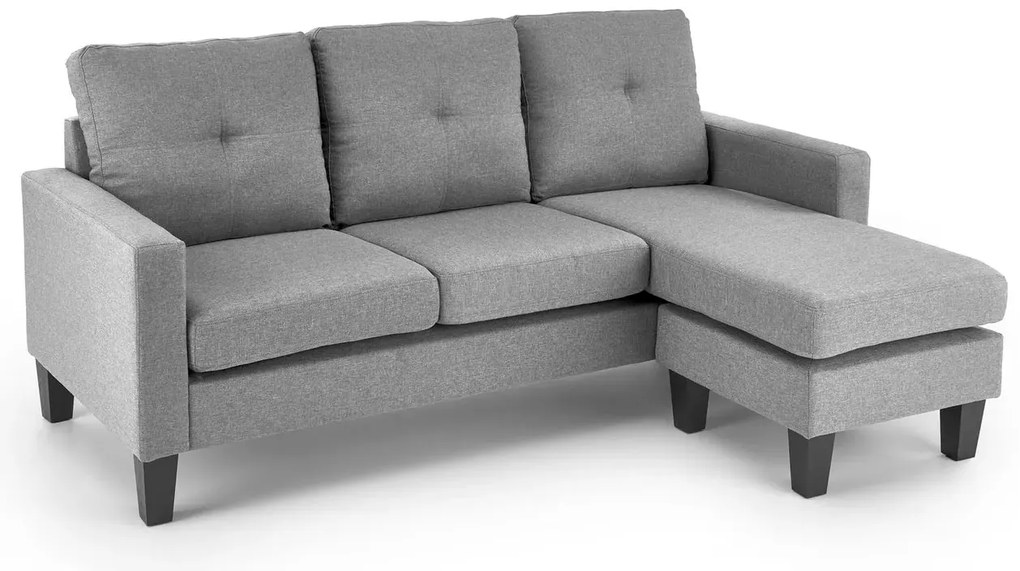 Sofa GERSON szara z podnóżkiem HALMAR