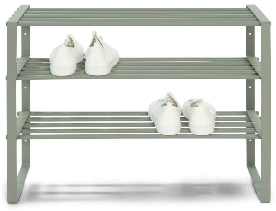 Zielonoszary metalowy regał na buty Rex – Spinder Design