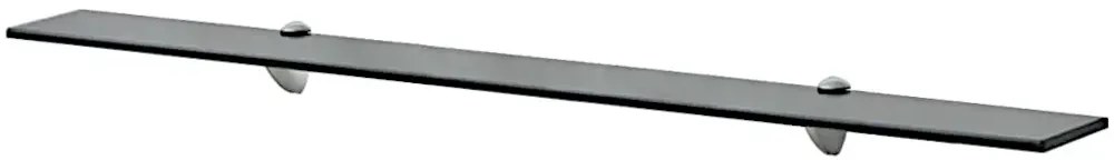 Elegancka czarna półka szklana 100x10 - Imker