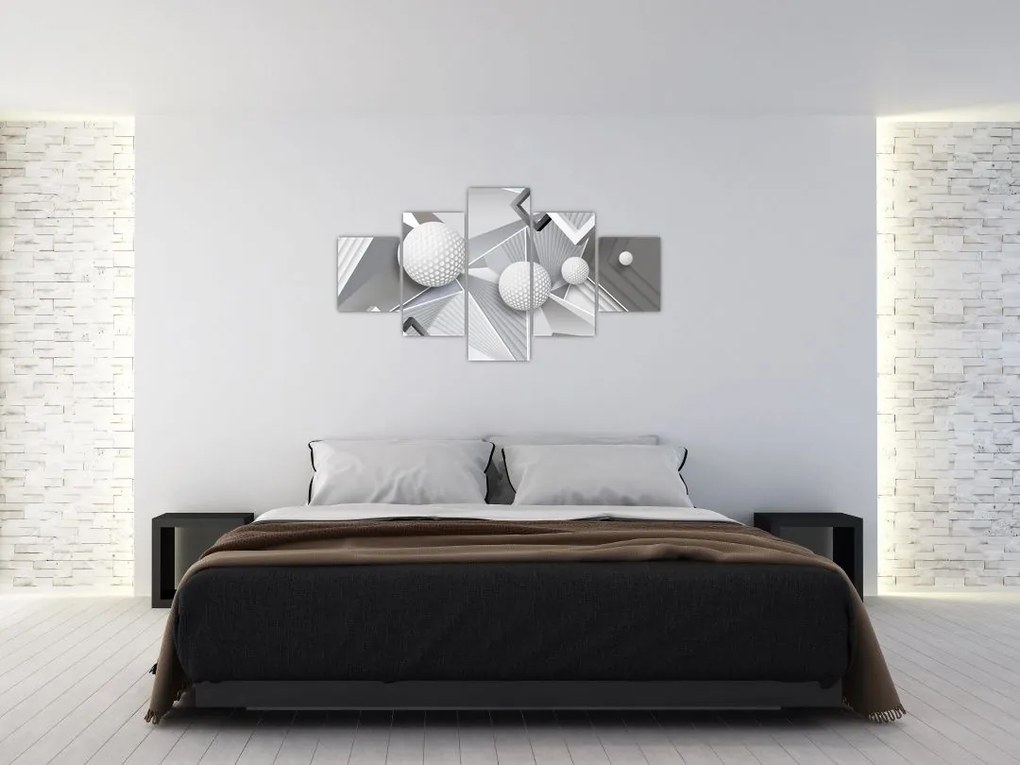 Geometryczny abstrakcyjny obraz (125x70 cm)