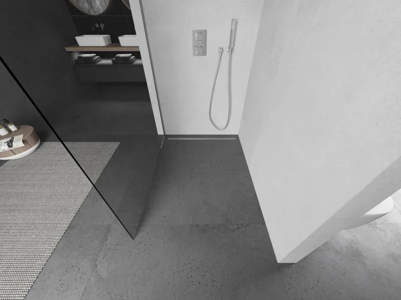 Mexen Kioto ścianka prysznicowa Walk-in 55 x 200 cm, transparent 8 mm, chrom - 800-055-101-01-00