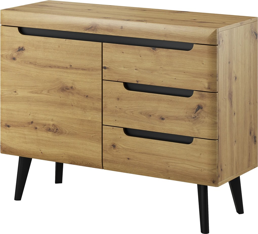 Komoda NORDICO 107 cm do Salonu Sypialni Dąb artisan