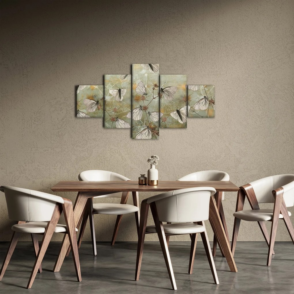 Obraz - Vintage motyle (125x70 cm)