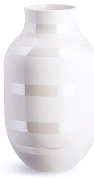 Biały kamionkowy wazon Kähler Design Omaggio, wys. 30,5 cm