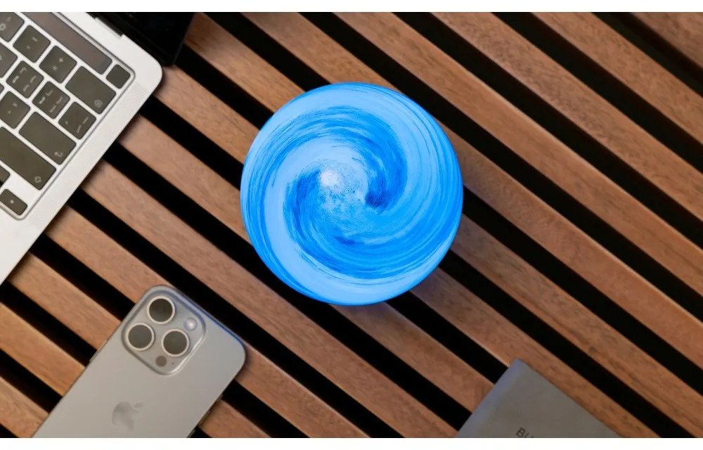 Brązowa/w ciemnym naturalnym kolorze dekoracja świetlna na USB ø 12 cm Polar Cloud – Gingko