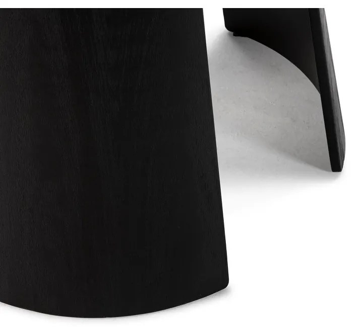 Okrągły stół z czarnym blatem ø 120 cm Zuri – MOME