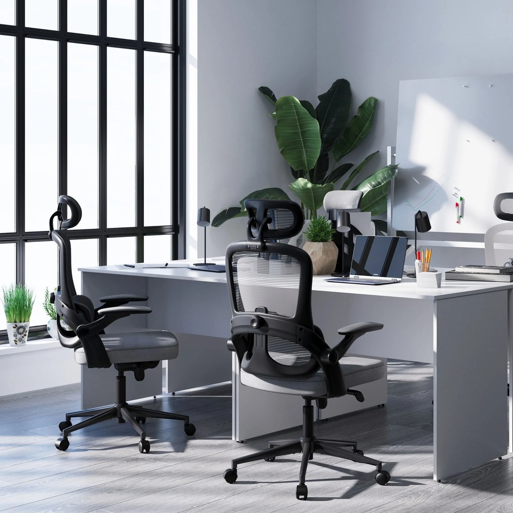 Fotel biurowy, ergonomiczny Diablo V-Light, szary