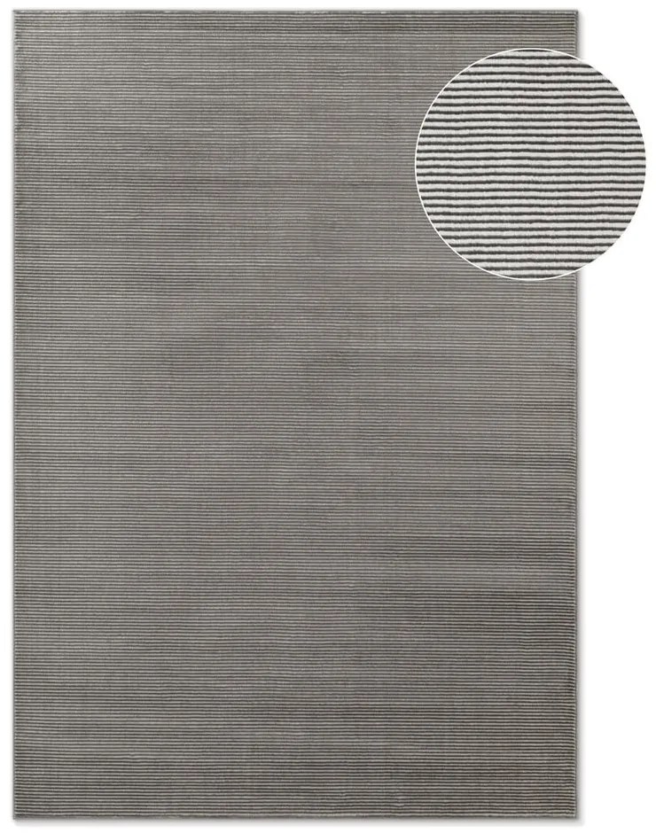 Antracytowo-kremowy dywan 120x170 cm Perles Dolomite – Elle Decoration