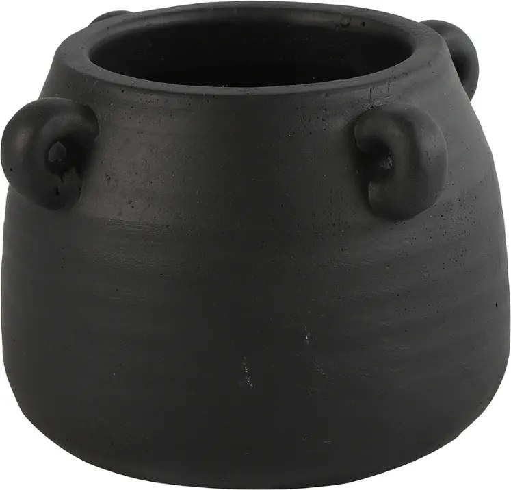 Czarna cementowa donica CELTIC Wielkość: S
