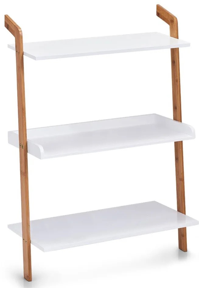 Półka z włókna bambusowego, regał ścienny z 3 półkami, ZELLER