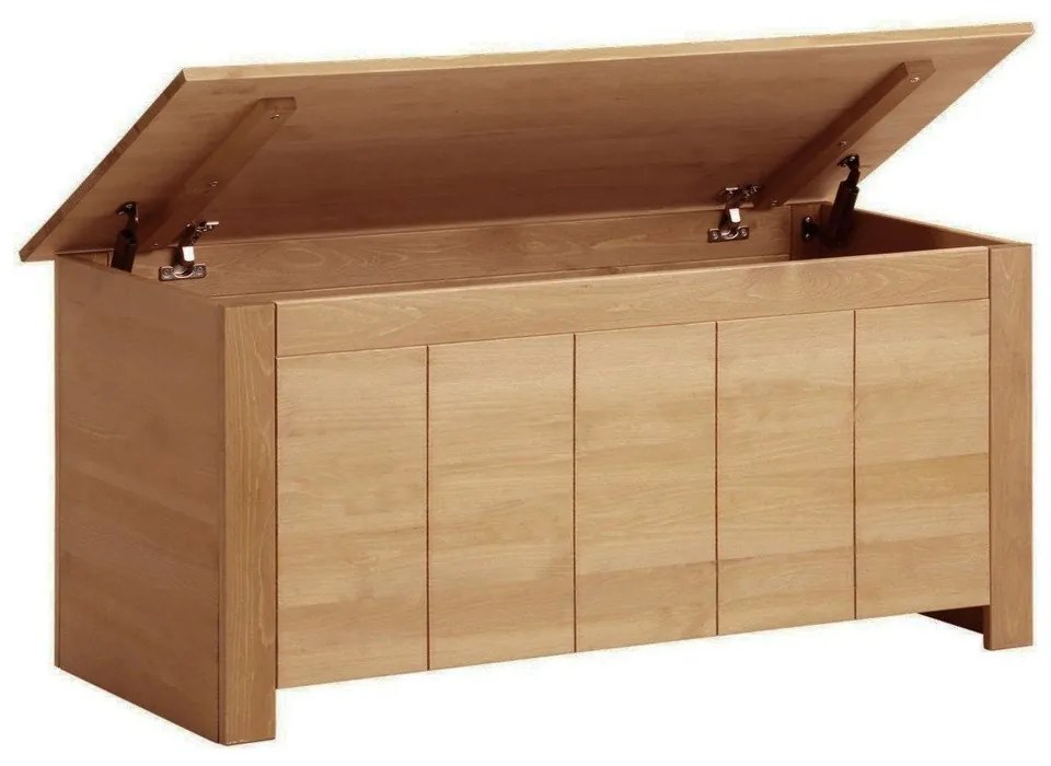 Skrzynia z litego drewna sosnowego w naturalnym kolorze 100x45 cm Bertram – Støraa