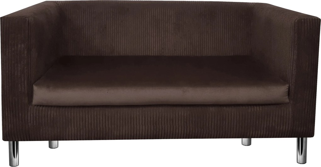 Sofa Monaco : Kolor nogi - Chrom, Kolor tkaniny - Kronos6/Poso6, Typ tkaniny - Kronos/Poso, Wysokość nogi - 15 cm