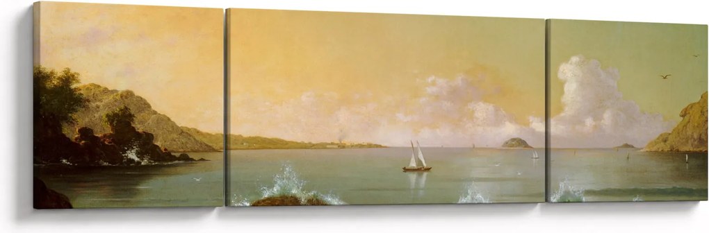 Obraz - Martin Johnson Heade, Rio de Janeiro Bay, reprodukcje (170x50 cm)