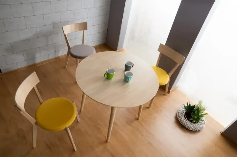 Krzesło drewniane NELSON dąb miodowy/ szare SIGNAL