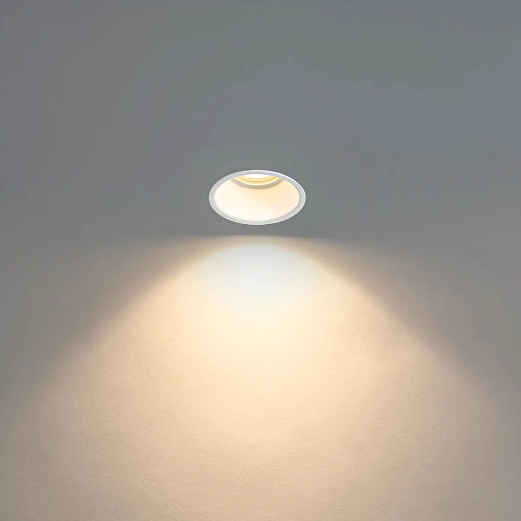 Zestaw 12 białych opraw LED GU10 50 mm IP44 - Dept