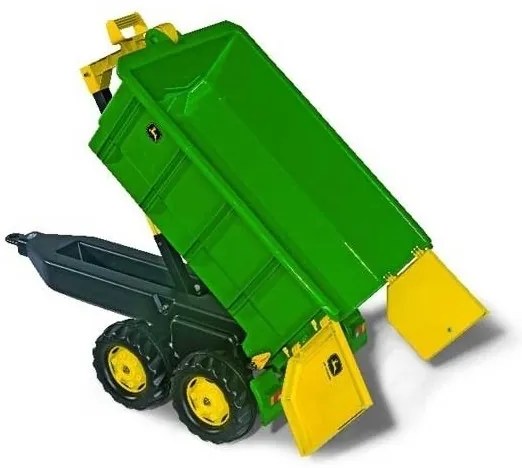 Rolly toys duża dwuosiowa przyczepa john deere wywrotka